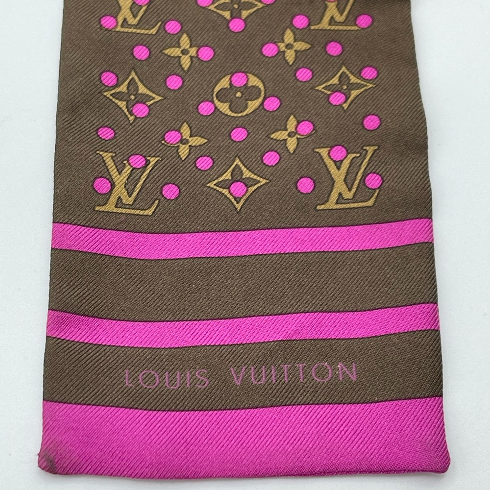 Louis Vuitton Perforated Dots Bandeau Neckerchief Scarf Chocker Twilly Wrap Rare - Picture 11 of 16